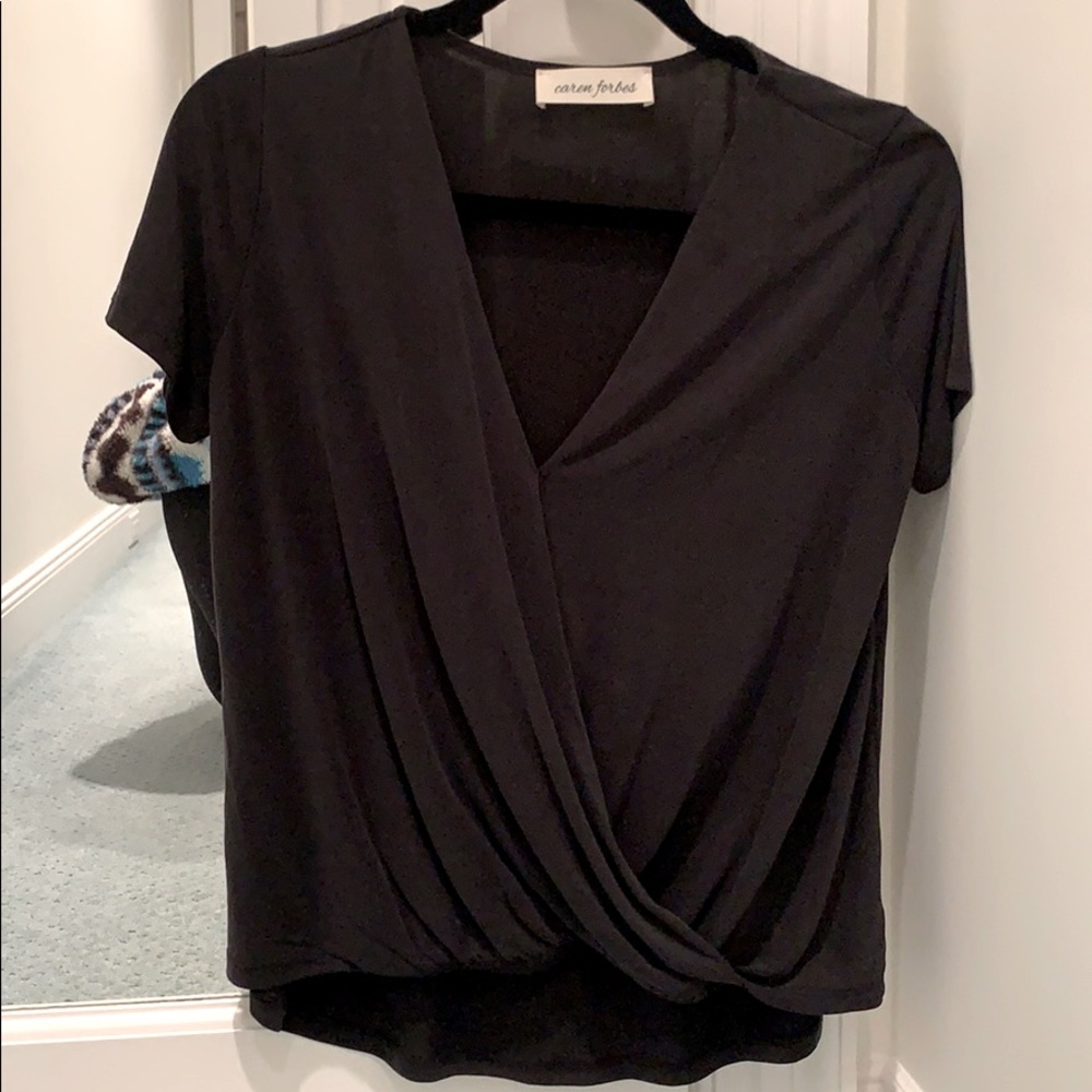 Black V-Neck Shirt